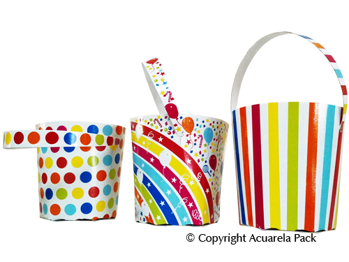 Baldecitos, diseños: multicolores - COD.: 2260