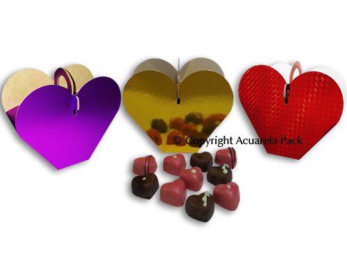 Cajas Bombones Corazón. Premium - COD.: 235B