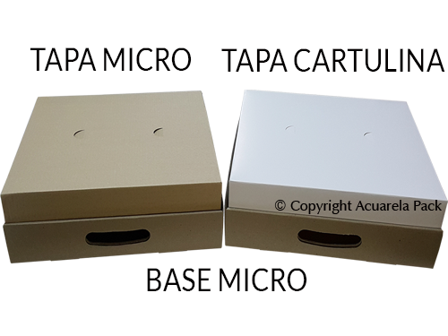 Cajas comidas, tipo bandeja. COD.: 1475/1476
