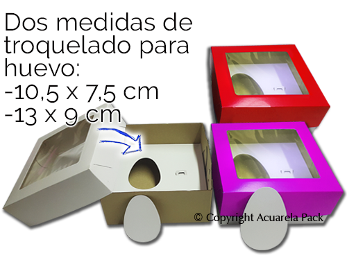 Caja medio huevo de Pascua - COD.: 1922