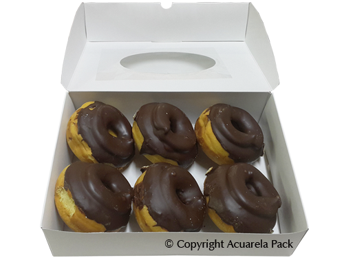 Cajas 6 Donas, galletas y alfajores - COD.: 1330