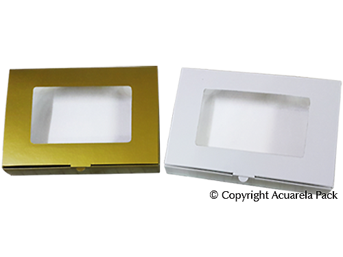 Caja Bombones Mediana-Oro y blanca-COD.: 1820