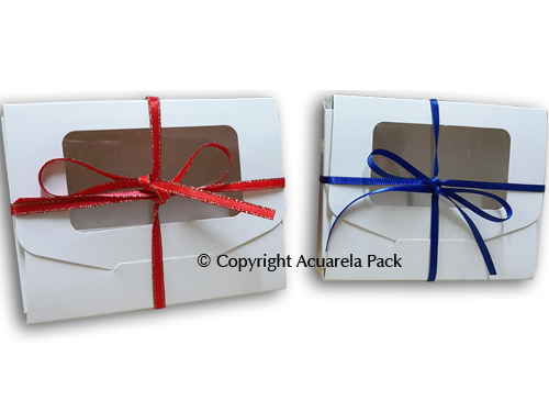 Cajitas Regalitos, con visor + cinta - COD.: 2360