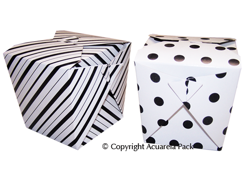 Caja Chop Suey, lunar y raya - COD.: 1110