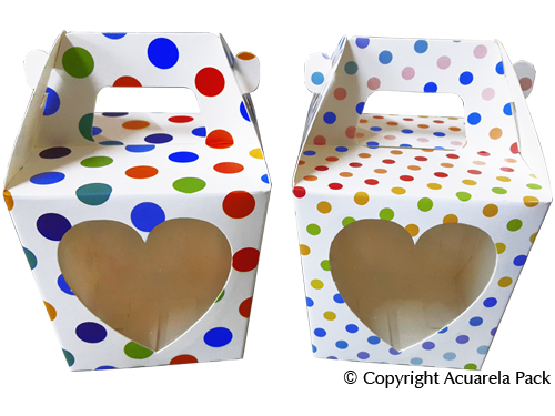 1 Cup Cake, lunares coloridos - COD.: 1200