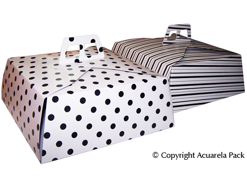 Torta 27 x 27 x 10 cm. Maletín - COD.: 1530