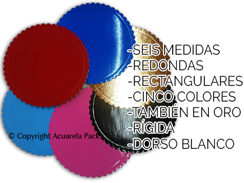 Bandejas Rígidas. Seis medias disponibles
