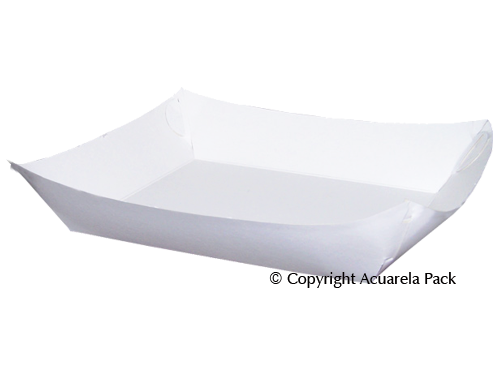 Plato plastificado, color blanco - COD.: 1700