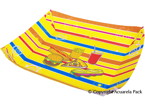 Plato plastif. Diseño: multicolor - COD.: 1700