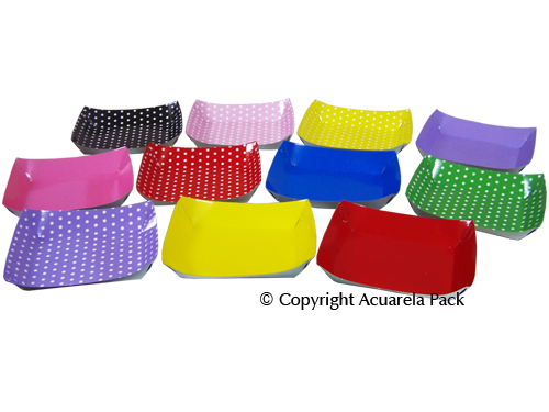 Platos plastificados colores - COD.: 1700