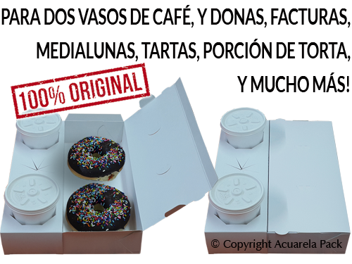 Porta dos vasos + Donas. Con tapa. COD.: 1472