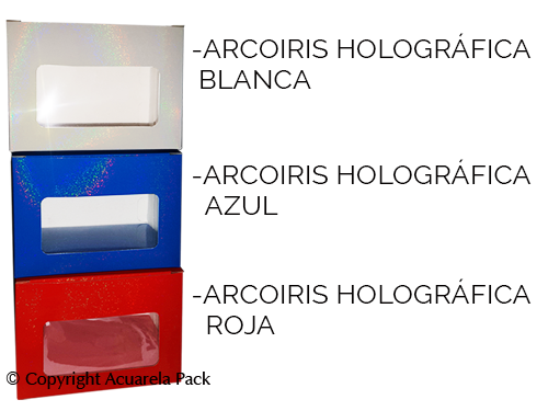 Caja Regalos mediana. Holográfica. COD.: 1910
