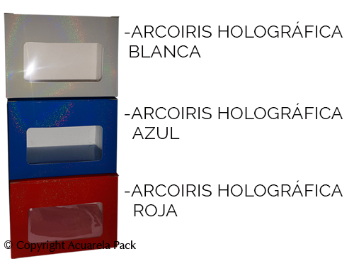 Caja Regalos mediana. Holográfica. COD.: 1910