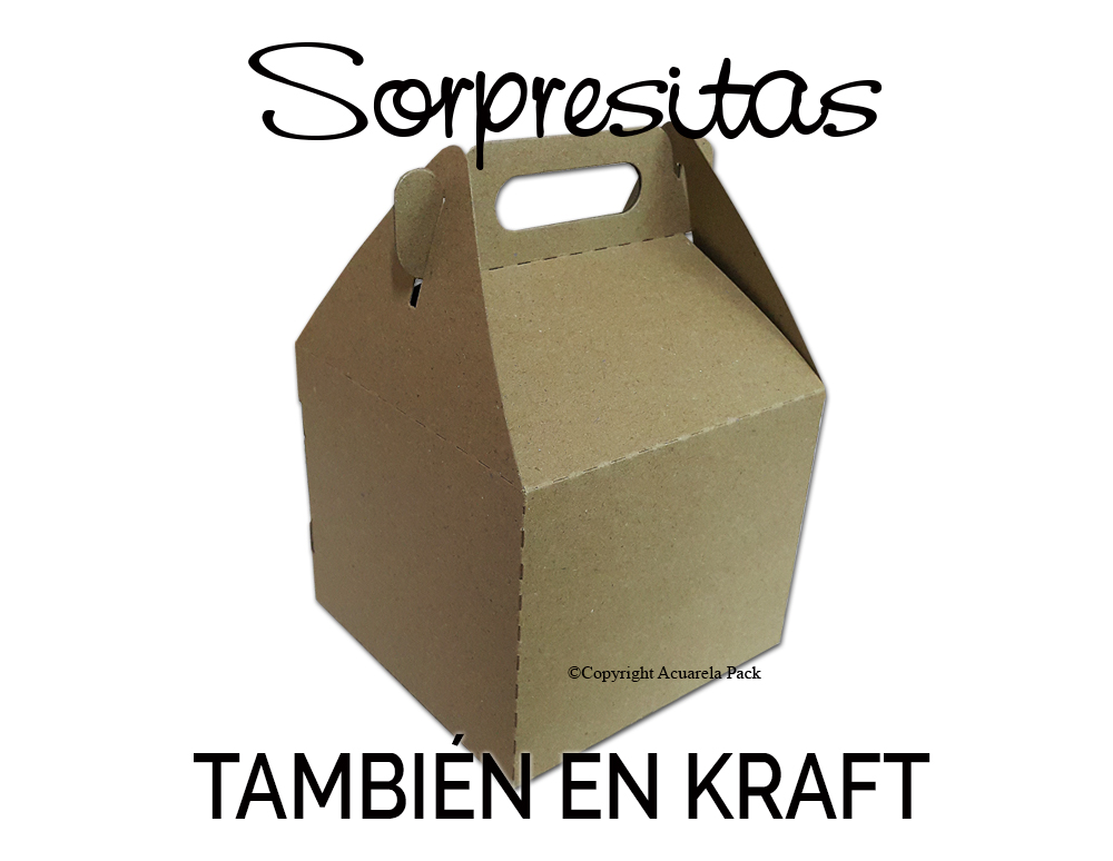 Cajita Sorpresitas Kraft. Para regalos, cumpleaños y souvenirs
