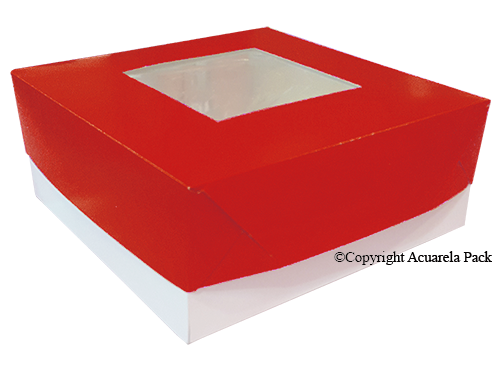 Tortera apilable 27x27x10,5 cm.+visor-COD.:1670