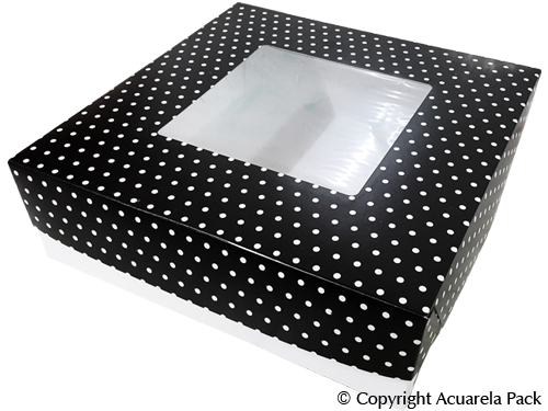 Tortera apilable 30x30x10 cm.+visor-COD.:1680