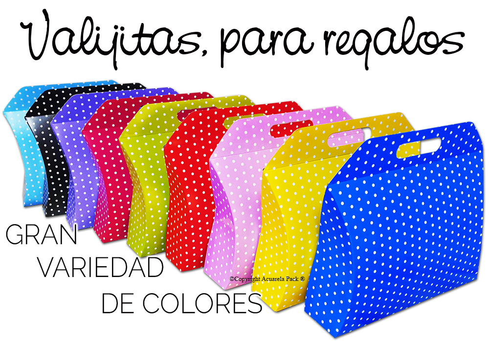 2377 Valijitas. Para regalos, ropa, indumentaria y mucho más